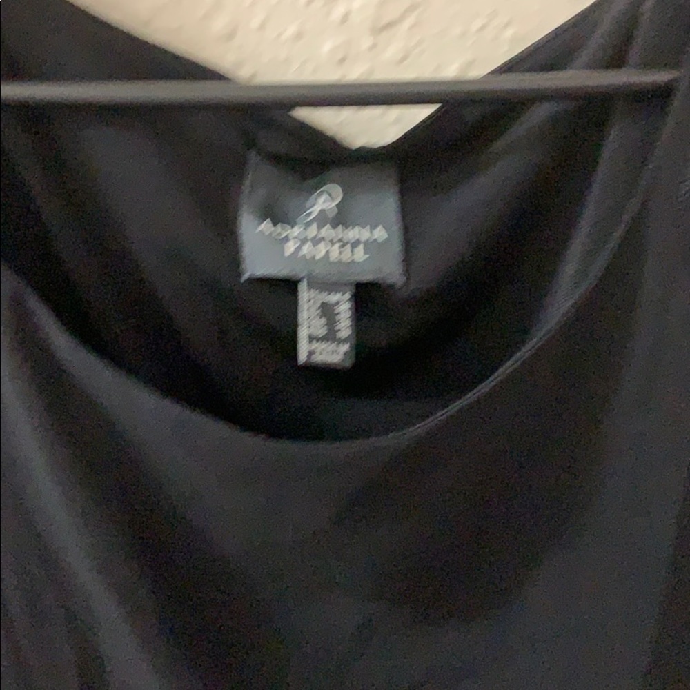 Adriana papell black dress with shawl - Picture 4 of 5